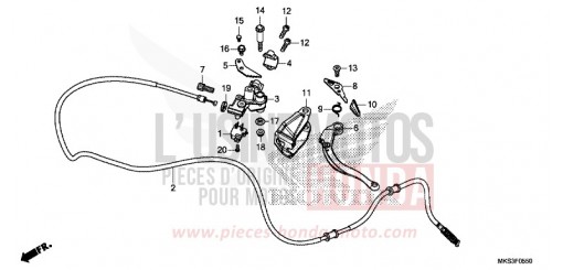 LEVIER DE STATIONNEMENT CRF1100D2L de 2020